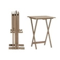 thumbnail image 1 of Smyth Gray Acacia Tray Table Set, 1 of 9