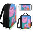 thumbnail image 2 of Happy Little Pig Sac à Dos 3 Pcs Essentiels Sac à Livres Porte-Déjeuner et Organisateur de Stylos pour Enfants, 2 of 5