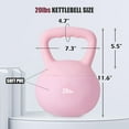 thumbnail image 6 of Soges Soft Kettlebells,Iron Sand Filled Weights Strength Training Kettlebells,Shock-Proof Weights and Wide-Grip Handle,Fitness Soft Kettlebells for Women Men,Home Gym Kettlebells,Pink,20LBS, 6 of 8