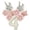 B004- Style D, variant on Pink Happy Birthday Foil Balloons, Girl First Birthday Decorations, Bunny Party Accents, 1 Pc Cream Number 6 Balloon, Gender Reveal Party Decorations
