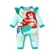 thumbnail image 1 of Romper Disney Princess Ariel para niña, manga larga de 6 a 9 m, verde, 1 of 5