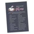thumbnail image 2 of Inkdotpot 50-PackSwanWhats On Your Phone Bridal ShowerGameWedding Shower Bachelorette Party Bulk ActivityGameCards, 2 of 7