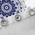thumbnail image 4 of Feelyou Damask Blackout Curtains Set of 2 (52x84 Each), Mandala Boho Window Curtains, 4 of 6
