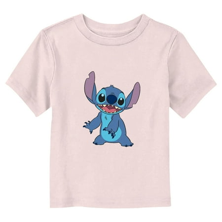 

Toddler s Lilo & Stitch Happy to See Me Portrait Graphic Tee Light Pink 5T