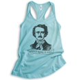 thumbnail image 1 of When It Rains It Poes Tank Top, Ladies Racerback Tank Top, Edgar Allen Poe Tank, Funny Gothic Tee, Poet Tee, Cancun, XX-Large, 1 of 3