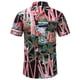thumbnail image 4 of Camisa hawaiana de playa para hombre, ropa con estampado 3D de hojas de madera, palmeras y2k, blusa informal de verano con solapa y manga corta, 4 of 5