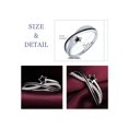 thumbnail image 2 of 1pc Beautiful & Fashionable Creative Opening Ring With 925 Silver, Star, Infinity Sign & Gemstone, Adjustable Size, Suitable For Women'S Birthday, Dating, Daily Wear Or As Christmas, Valentine'S Day,, 2 of 5