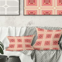 Designart Geometric Retro Design II' Mid-Century Modern Throw Pillow - 16x16
