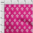 thumbnail image 1 of oneOone Georgette Viscose Fabric Leaves & Floral Block Decor Fabric Printed BTY 42 Inch Wide, 1 of 5