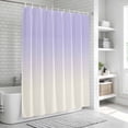 thumbnail image 7 of Ombre White Waterproof Fabric Shower Curtain, Romatic Purple Art Waterproof Fabric Shower Curtain for Bathroom Curtains Bathtubs Hotel Washable Shower Curtains with 12 Hooks Long 72x78in, 7 of 7