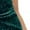 Green, variant on Women Sexy Velvet Formal Dress Sleeveless Sling Split Medium Length Elegant Evening Gown Party Wear