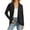 01 Black, variant on Women's Casual Cardigans Lightweight Drape Open Front Dusters Loose Long Sleeve Outerwear Jackets with Pockets