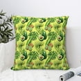 thumbnail image 4 of Yiaed Kiwi and Avocado Print Pillow Covers Super Soft Decorative Square Throw Pillow Covers Case Cushion Covers for Sofa Couch Bedroom Car Decor（No pillow core）-16"x16", 4 of 7