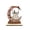 A, variant on Linnome Halloween Wooden Ghost on Moon Swing Ornament, Handcrafted Spooky Tabletop Figurine for Festive Home Decor, Creepy Ghost Hanging Decoration for Office Desk or Fireplace Mantel Shelf