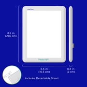 Verilux HappyLight Lucent - One-Touch Light Therapy Daylight Lamp with 10,000 Lux, UV-Free, LED Bright White Light & Detachable Stand for Boosting Mood & Improving Sleep