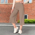 thumbnail image 4 of Duoif Women High Waist Yoga Pants Hollow Out Comfy Stretchy Leggings Compression Plus Size High Waisted Gym Workout Yoga Pants 2026 Womens Bottoms Khaki L, 4 of 9
