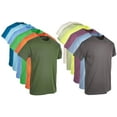 thumbnail image 6 of BILLIONHATS 24 Pack Mens Cotton Short Sleeve Lightweight T-Shirts, Bulk Crew Tees for Guys, Mixed Bright Colors Bulk Pack, 3XL, 6 of 7