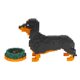 thumbnail image 4 of Larcele Micro Dachshund Juego de bloques de construcción para perros Super Mini Pet Building Toy Bricks Kit 898 piezas Kljm-02 (Dachshund), 4 of 5