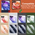 thumbnail image 2 of Funda para teléfono YQODSZ Motorola Razr 2024 transparente con protección para bisagras, 2 of 6