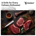 thumbnail image 3 of HUMBEE 8-Inch Slicer knife With Granton edge , Black, DT-40 Series, 3 of 7