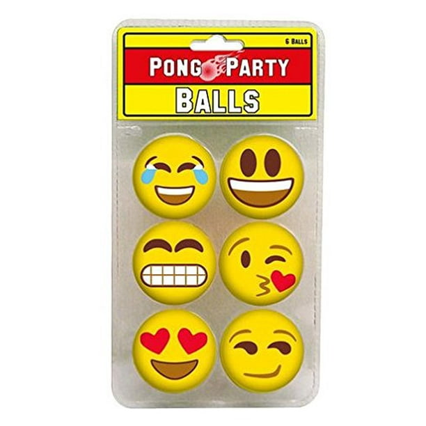 Emoji "Smiley" Beer Pong Balls