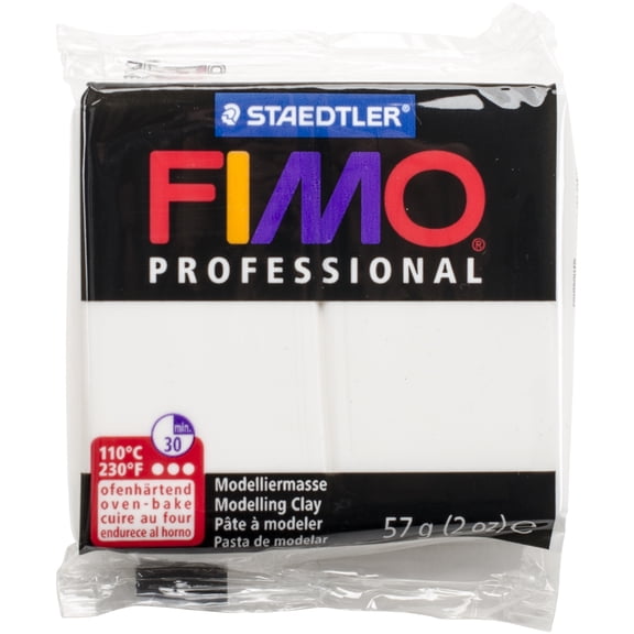Staedtler Fimo Professional Polymer Clay - White, 2 oz