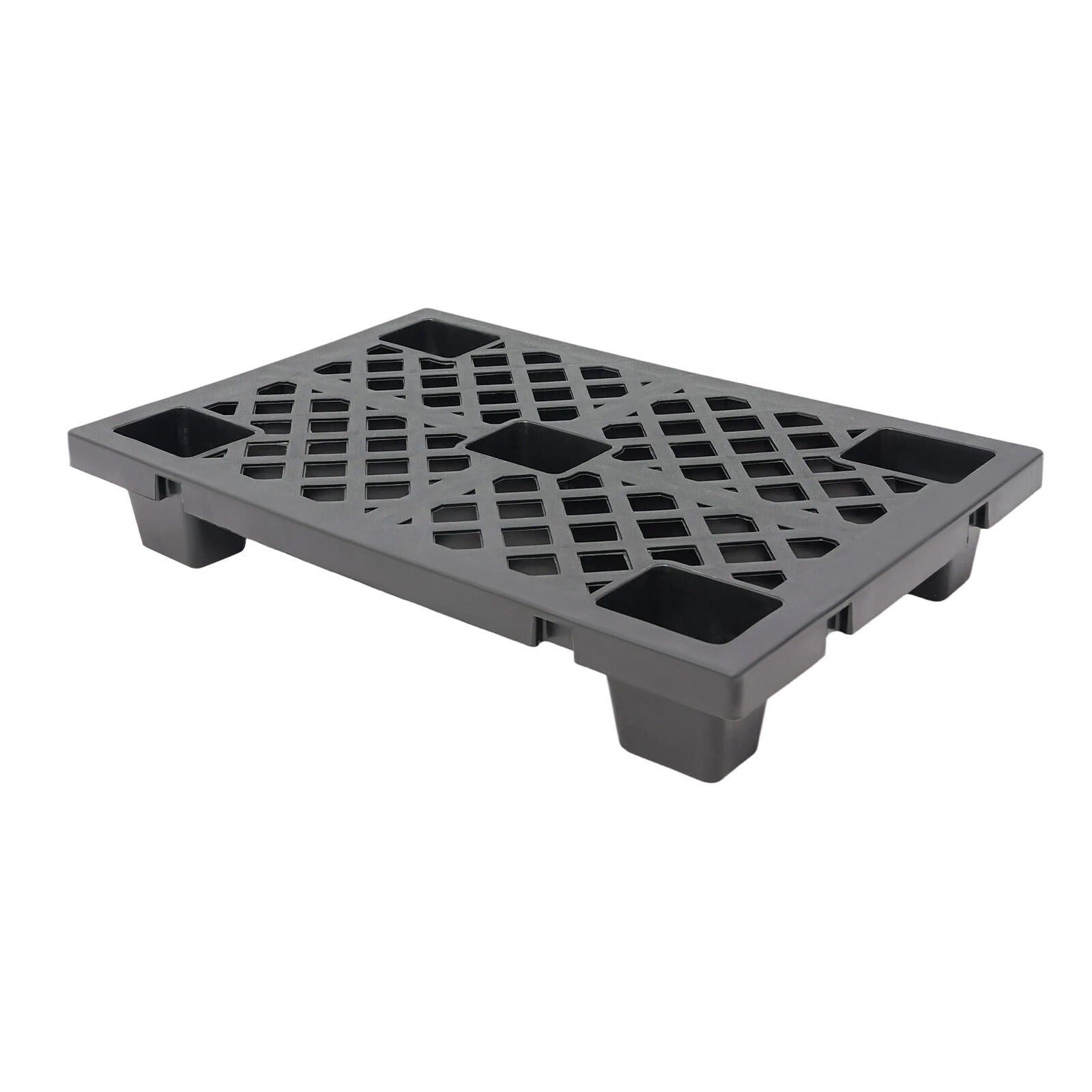 6 Pcs Moisture-Proof Plastic Pallets Stackable Interlocking Storage Pallets 60*40*10cm for Warehouses, Factories, Logistics Centers