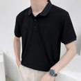 thumbnail image 2 of T-Shirt à Manches Courtes Texturé Rayé d'Été pour Hommes Mode Décontractée, 2 of 9