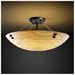 thumbnail image 2 of Justice Design Group Pna-9651-35-Wave-F2 Porcelina 3 Light 21" Wide Semi-Flush Bowl, 2 of 2