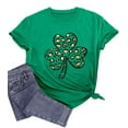 thumbnail image 4 of St. Patrick's Day Shirts for Women Shamrock T Shirt St.Paddys Day Green Clover Short Sleeve Tops, 4 of 6