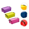 thumbnail image 4 of LEORX 3Pcs Assorted Color Household Storage Container Portable Sundries Organizer, 4 of 8