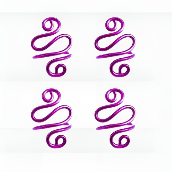 DESIGNICE 4Pcs Handmade Crochet Tension Ring for Finger, Birthday Gifts for Women, Yarn Tension Ring for Crochet, Crochet Gifts for Crocheters, Valentines Day Gifts for Her Wife