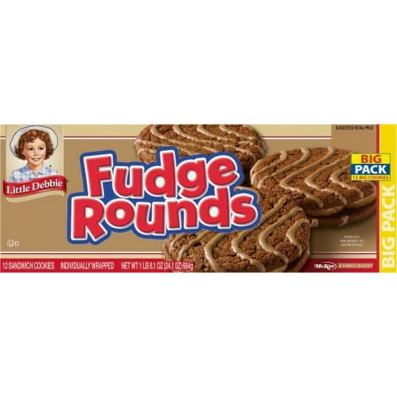 Little Debbie Fudge Rounds Big Pack - 2 oz - 12 ct