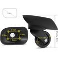 thumbnail image 3 of 2Pcs Trolley Casters Replacement Heavy Duty Roller Wheel for Luggage Box Suitcase 360 Degree Swivel kit SilentWheel, 3 of 3