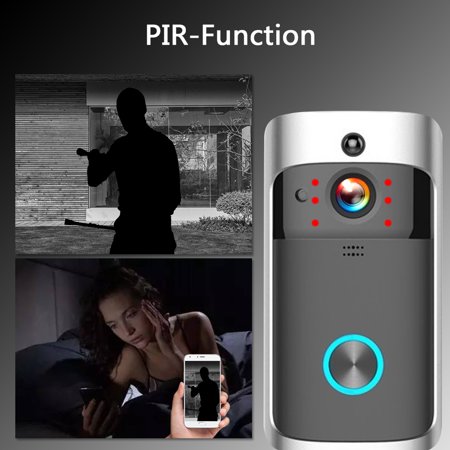 camera wireless door ir batteries doorbell alarm wifi bell apartments smart intercom wi visual fi phone