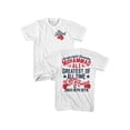 thumbnail image 1 of Muhammad Ali Boxe Légende le Plus Grand Gant T-Shirt Blanc F & B Adulte, 1 of 3