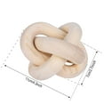 thumbnail image 4 of 3-Link Small Wood Knot Decor, Wood Chain Link Decor, Hand Carved Decorative Wood Knot for Coffee Table, Entryway Modern Farmhouse Shelf Decor, 4 of 9