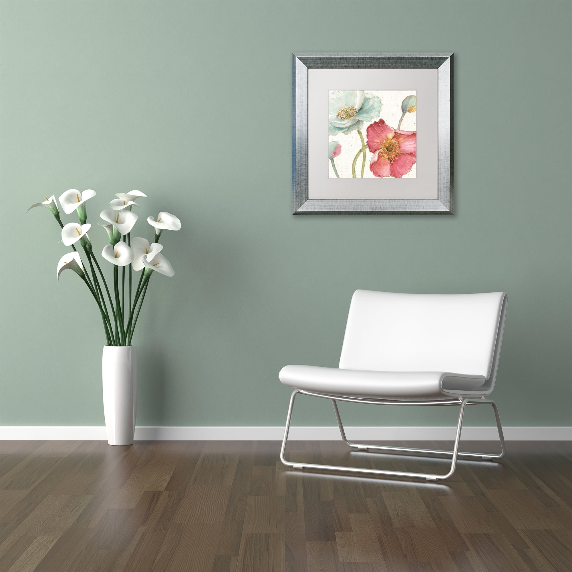 Trademark Fine Art 'Spring Softies II' Matted Framed Art by Lisa Audit