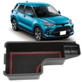 thumbnail image 1 of Auto Center Console Organizer ABS Matte Finish Armrest Storage Box Replacement for Raize 2019+Red Pad Edge, 1 of 7