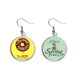 thumbnail image 1 of Postre de chocolate dona alimentos dulces Colgante decorativo temporada pendientes de primavera joyas Unbranded M, 1 of 3