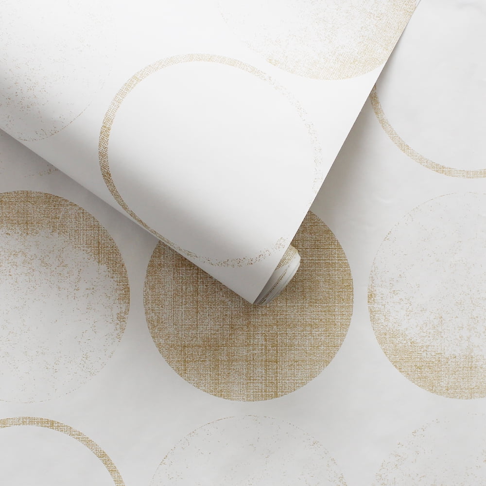 Tempaper Moons Ivory Peel and Stick Wallpaper, 20.5" x 16.5'