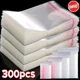 thumbnail image 3 of 100/300 Uds. Bolsas selladas con cremallera gruesa bolsa de almacenamiento de plástico transparente para joyería pequeña embalaje de alimentos bolsa d, 3 of 5