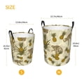 thumbnail image 4 of Uemuo Monkeys and Pinealpples Pattern Circular Laundry Hamper Basket with handles,Collapsible laundry basket,Large capacity laundry hamper,Laundry Organizer-Small, 4 of 8