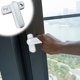 thumbnail image 1 of Fiudx Liquidación navideña Cerradura de acero y plástico en forma de T para ventanas, cerradura de apertura plana para puertas y ventanas, hebilla de bloqueo, cerradura en forma de T, cerradura para, 1 of 7