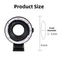thumbnail image 2 of EF-FX1 Auto Focus Lens Adapter Ring for Canon EF EF-S for Fujifilm X-Mount Camera TAPDRA Spare Part, 2 of 4