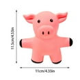 thumbnail image 2 of Dog Chew Toys Squeaky Interactive Pig Shape Pet Chewing Toy for Puppies Teething Biting Durable TPR Latex Indoor Outdoor Play, 2 of 5