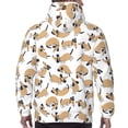 thumbnail image 7 of Salouo Dachshund Dog Puppy Pattern Men's Fall Hoodie Sweatshirt,Sport Hoodie with Pockets for Men Pullover Casual Hooded Sweatshirt-XX-Large, 7 of 7