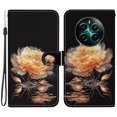 thumbnail image 1 of For Realme 12+ 5G/Narzo 70 Pro 5G Wallet Case Pattern Printed Anti-scratch Leather Phone Cover Peony, 1 of 5