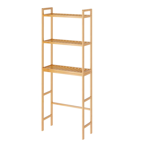 Estantería para Baño de Bambú con 3 Niveles | Organizador para Lavadora o WC | Diseño Natural