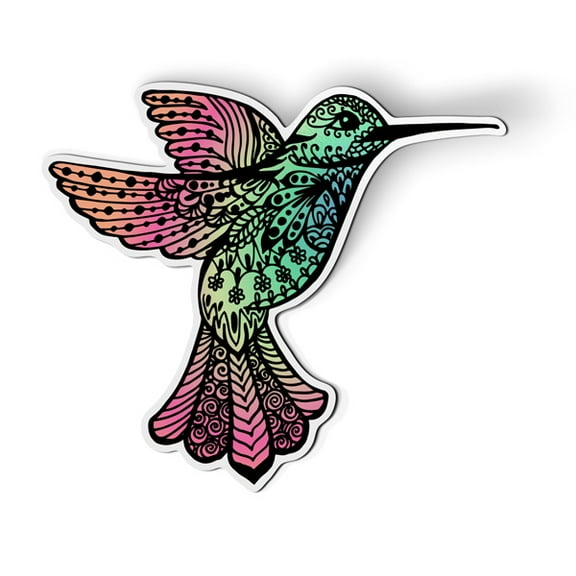 Hummingbird Beautiful Color - 5.5" Magnet for Car Locker Refrigerator